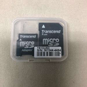 2 transcend micro SD adapters